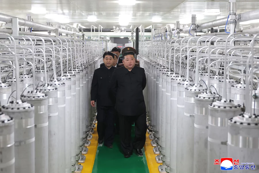 Kim Jong Un visits new nuclear uranium enrichment plant June 2026 North Korea KCNA